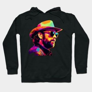 Hank Williams Jr  WPAP Retro Hoodie